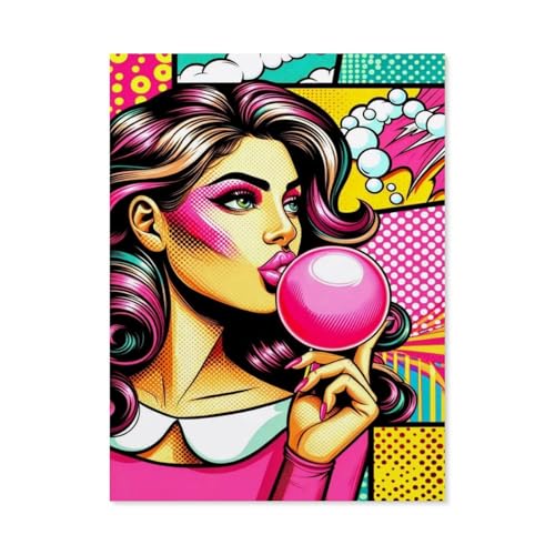 1000 Stück，Kaugummi-Blase - Pop Art，Puzzle Für Erwachsene Lernspielzeug Für Kinder Kreative Spiele Unterhaltung Holz Puzzles Home Decor（75x50cm）-AE48 von GSBRSNTS