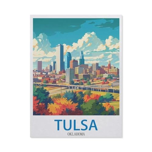 1000 Stück，Tulsa, Oklahoma，Puzzle Für Erwachsene Lernspielzeug Für Kinder Kreative Spiele Unterhaltung Papier Puzzles Home Decor（50x70cm）-O36 von GSBRSNTS