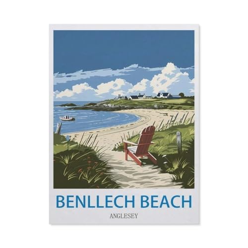 1000 Stück Puzzle，Benllech Beach, Anglesey, Wales，Erwachsene Kinder Papiers pielzeug Lernspiel（38x26cm）-O5 von GSBRSNTS