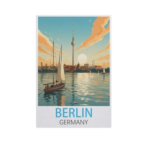 1000 Stück Puzzle，Berlin, Deutschland，Erwachsene Holz Puzzles, Kinder Entdecken Sie Kreativität Wandkunst Dekor Spielzeug（75x50cm）-AL65 von GSBRSNTS