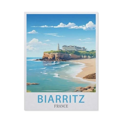1000 Stück Puzzle，Biarritz, Frankreich，Erwachsene Kinder Papier Spielzeug Lernspiel（38x26cm）-R72 von GSBRSNTS