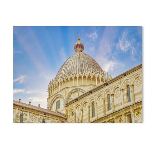 1000 Stück Puzzle，Blick zur Kuppel, Pisa，Erwachsene Kinder Papiers pielzeug Lernspiel（38x26cm）-Z76 von GSBRSNTS