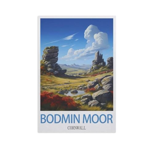 1000 Stück Puzzle，Bodmin Moor, Cornwall，Erwachsene Kinder Papier Spielzeug Lernspiel（38x26cm）-AI60 von GSBRSNTS