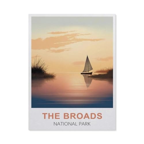 1000 Stück Puzzle，Broads National Park, England，Erwachsene Kinder Holzs pielzeug Lernspiel（75x50cm）-T16 von GSBRSNTS
