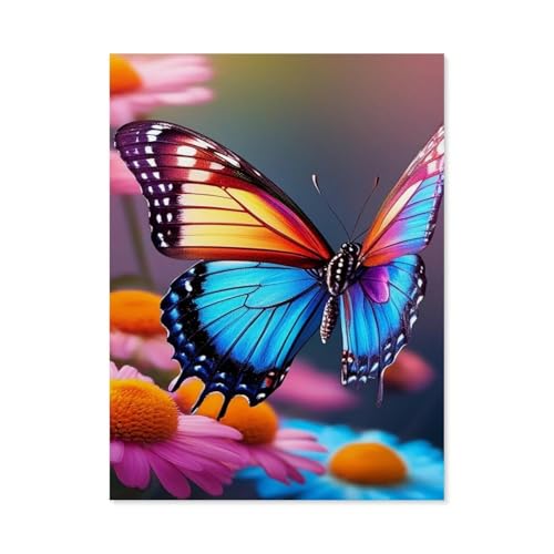1000 Stück Puzzle，Bunte Schmetterlinge，Erwachsene Kinder Papiers pielzeug Lernspiel（38x26cm）-G72 von GSBRSNTS