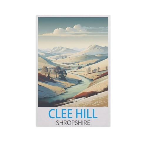 1000 Stück Puzzle，Clee Hill, Shropshire，Erwachsene Kinder Papiers pielzeug Lernspiel（38x26cm）-AK4 von GSBRSNTS