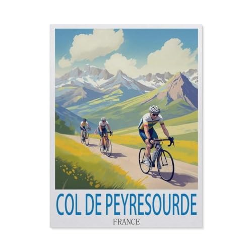 1000 Stück Puzzle，Col de Peyresourde, Frankreich，Erwachsene Kinder Papier Spielzeug Lernspiel（38x26cm）-P53 von GSBRSNTS