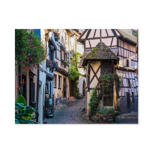 1000 Stück Puzzle，Egisheim im Elsass，Erwachsene Kinder Papiers pielzeug Lernspiel（38x26cm）-A85 von GSBRSNTS