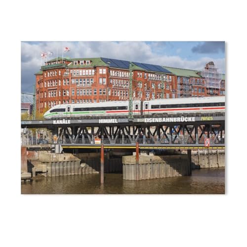 1000 Stück Puzzle，Hamburg，Erwachsene Holz Puzzles, Kinder Entdecken Sie Kreativität Wandkunst Dekor Spielzeug（75x50cm）-AD59 von GSBRSNTS