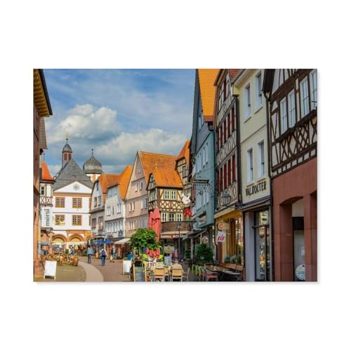 1000 Stück Puzzle，Lohr am Main，Erwachsene Kinder Holzs pielzeug Lernspiel（75x50cm）-F96 von GSBRSNTS