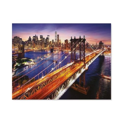 1000 Stück Puzzle，Manhattan, New York, USA，Erwachsene Kinder Papiers pielzeug Lernspiel（38x26cm）-B58 von GSBRSNTS
