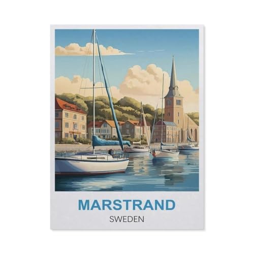 1000 Stück Puzzle，Marstrand, Schweden，Erwachsene Kinder Papiers pielzeug Lernspiel（38x26cm）-S43 von GSBRSNTS