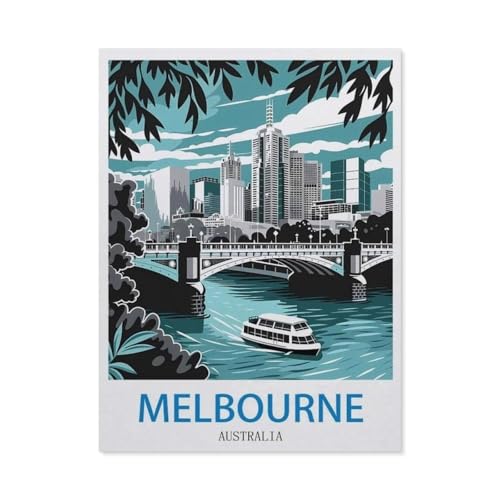 1000 Stück Puzzle，Melbourne, Australien，Erwachsene Kinder Papiers pielzeug Lernspiel（38x26cm）-O78 von GSBRSNTS