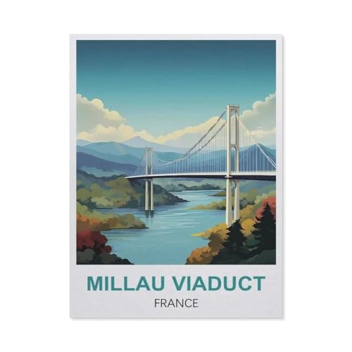 1000 Stück Puzzle，Millauer Viadukt, Frankreich，Erwachsene Kinder Papier Spielzeug Lernspiel（50x70cm）-Q99 von GSBRSNTS