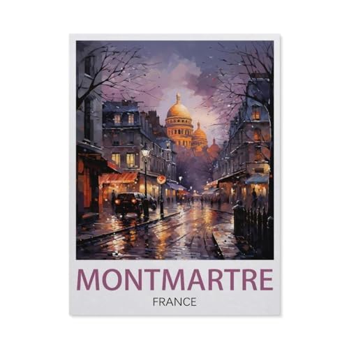 1000 Stück Puzzle，Montmartre, Paris, Frankreich，Erwachsene Kinder Papiers pielzeug Lernspiel（38x26cm）-U65 von GSBRSNTS