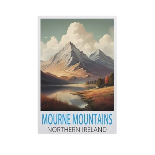 1000 Stück Puzzle，Mourne Mountains, Nordirland，Erwachsene Kinder Holz Spielzeug Lernspiel（75x50cm）-AK6 von GSBRSNTS