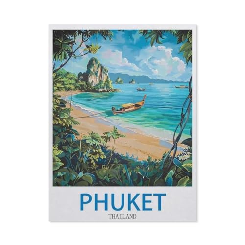 1000 Stück Puzzle，Phuket, Thailand，Erwachsene Kinder Holz Spielzeug Lernspiel（75x50cm）-O7 von GSBRSNTS