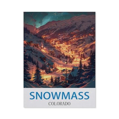 1000 Stück Puzzle，Snowmass, Colorado，Erwachsene Papier Puzzles, Kinder Entdecken Sie Kreativität Wandkunst Dekor Spielzeug（50x70cm）-W99 von GSBRSNTS