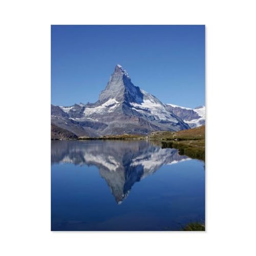 1000 Stück Puzzle，Spieglein, Spieglein das doppelte Matterhorn，Erwachsene Kinder Holz Spielzeug Lernspiel（75x50cm）-AG38 von GSBRSNTS