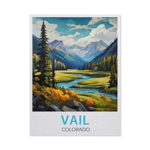 1000 Stück Puzzle，Vail, Colorado，Erwachsene Holz Puzzles, Kinder Entdecken Sie Kreativität Wandkunst Dekor Spielzeug（75x50cm）-W26 von GSBRSNTS
