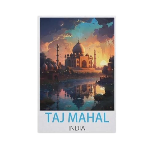 1000 Stück Puzzle Für Erwachsene Puzzle Papier Puzzle，Taj Mahal, Indien，Puzzles DIY Pädagogisches Puzzlespiel Kinder Familienspiele（50x70cm）-AM40 von GSBRSNTS