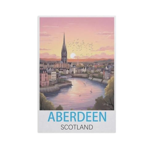 1000 Teile Puzzle Für Erwachsene Und Kinder，Aberdeen, Schottland，Stressabbau Herausforderung Bodenpuzzle DIY Home Wanddekoration（38x26cm）-AL5 von GSBRSNTS