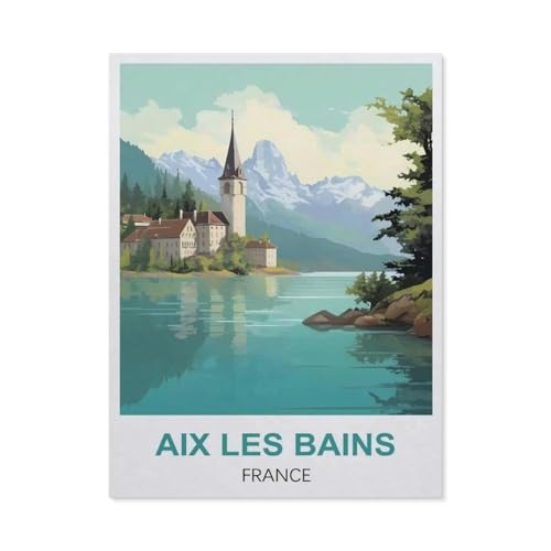 1000 Teile Puzzle Für Erwachsene Und Kinder，Aix-Les-Bains, Frankreich，Stressabbau Herausforderung Bodenpuzzle DIY Home Wanddekoration（75x50cm）-R25 von GSBRSNTS