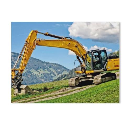 1000 Teile Puzzle Für Erwachsene Und Kinder，Bagger，Stressabbau Herausforderung Bodenpuzzle DIY Home Wanddekoration（38x26cm）-AD72 von GSBRSNTS
