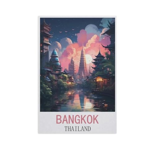 1000 Teile Puzzle Für Erwachsene Und Kinder，Bangkok, Thailand，Stressabbau Herausforderung Bodenpuzzle DIY Home Wanddekoration（50x70cm）-AM51 von GSBRSNTS
