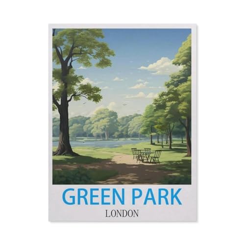 1000 Teile Puzzle Für Erwachsene Und Kinder，Green Park, London, England，Stressabbau Herausforderung Bodenpuzzle DIY Home Wanddekoration（75x50cm）-R98 von GSBRSNTS