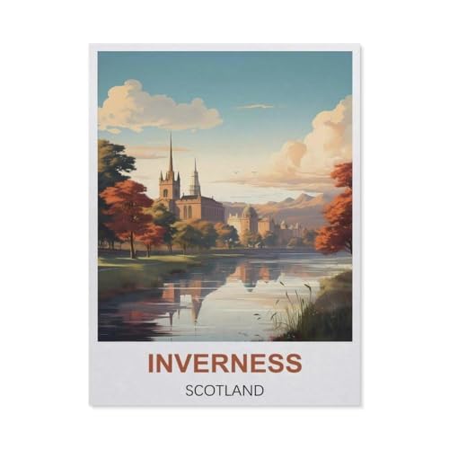 1000 Teile Puzzle Für Erwachsene Und Kinder，Inverness, Schottland，Stressabbau Herausforderung Bodenpuzzle DIY Home Wanddekoration（38x26cm）-X85 von GSBRSNTS