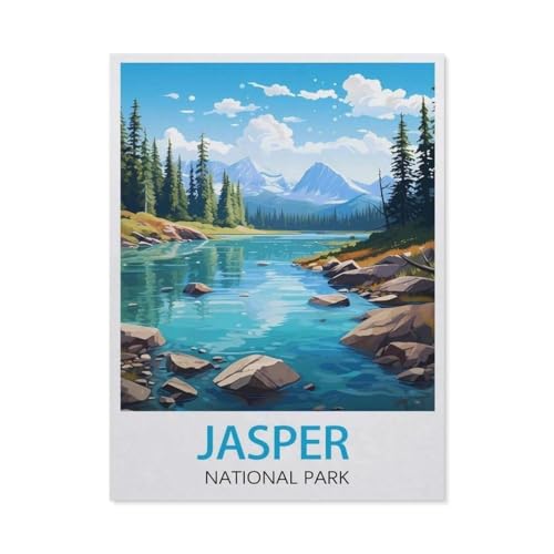 1000 Teile Puzzle Für Erwachsene Und Kinder，Jasper Nationalpark，Stressabbau Herausforderung Bodenpuzzle DIY Home Wanddekoration（38x26cm）-U20 von GSBRSNTS