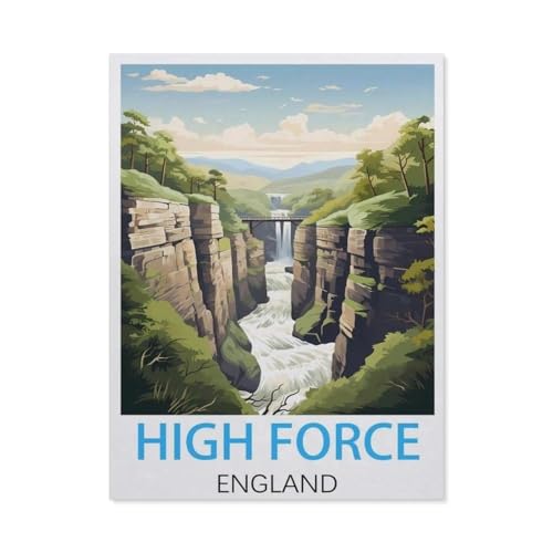 1000Pcs，High Force, England Vintage-Reiseposter，Jigsaw Adult Decompression Game Puzzle Studenten Spielzeug Für Kinder Weihnachten Geburtstagsgeschenke（75x50cm）-K40 von GSBRSNTS