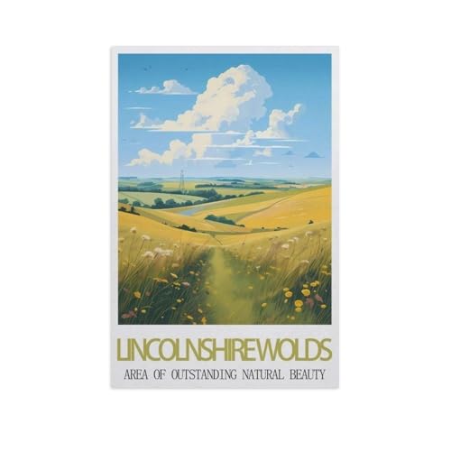 1000Pcs，Lincolnshire Wolds Area of Outstanding Natural Beauty，Jigsaw Adult Decompression Game Puzzle Studenten Spielzeug Für Kinder Weihnachten Geburtstagsgeschenke（50x70cm）-AI61 von GSBRSNTS