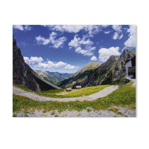 1000Pcs，Vorarlberg - Brandnertal，Jigsaw Adult Decompression Game Puzzle Studenten Spielzeug Für Kinder Weihnachten Geburtstagsgeschenke（75x50cm）-AE93 von GSBRSNTS