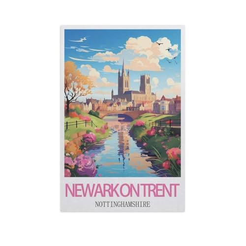 3D Puzzle DIY Kit Papier Spielzeug Einzigartiges Geschenk，Newark-on-Trent, Nottinghamshire， 3D Puzzle DIY Kit Papier Spielzeug Einzigartiges Geschenk（50x70cm）-AI11 von GSBRSNTS