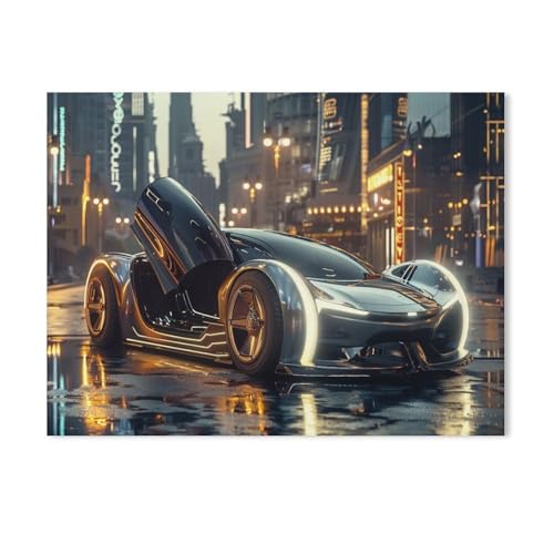AG75 Futuristisches Auto mit Scherentüren, 1000 Teile, Puzzles für Teenager, Jungen, Mädchen, stabile eng anliegende Teile, Buchstaben auf der Rückseite für ideale Herausforderung und Geschenk (50 x AG75 Futuristisches Auto mit Scherentüren, 1000 Teile, Puzzles für Teenager, Jungen, Mädchen, stabile eng anliegende Teile, Buchstaben auf der Rückseite für ideale Herausforderung und Geschenk (50 x von GSBRSNTS
