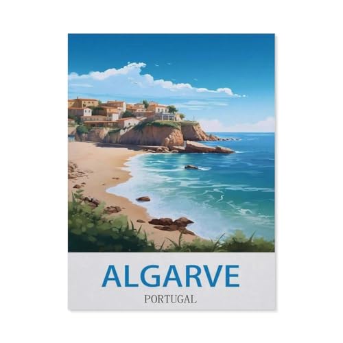 Algarve, Portugal，1000 Stück Erwachsene Holz Landschaft Puzzles Für Kinder Lernspielzeug Geschenke（75x50cm）-P37 von GSBRSNTS