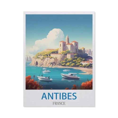 Antibes, Frankreich，Papier Puzzle 1000 Teile Spielzeug Für Erwachsene Dekompressionsspiel（38x26cm）-Q3 von GSBRSNTS