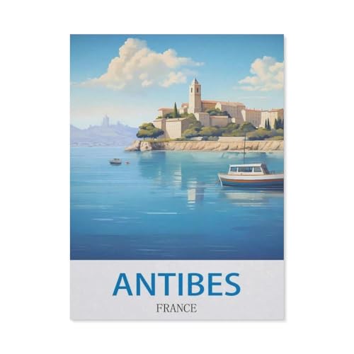 Antibes, Frankreich，Puzzle 1000 Teile,Intellektuelle Entwicklung Pädagogisches Nach Hause Interessante Dekompression Brain Challenge Puzzle Für Jugendliche Kinder（38x26cm）-Q8 von GSBRSNTS