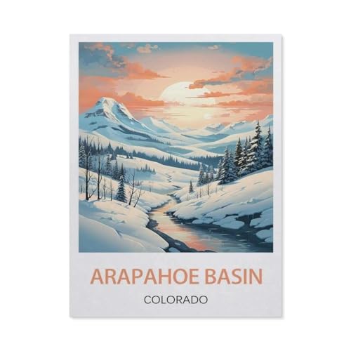 Arapahoe Basin, Colorado，Puzzles, 1000-teiliges Puzzle Für Erwachsene Und Kinder Ab 10 Jahren（38x26cm）-X31 von GSBRSNTS