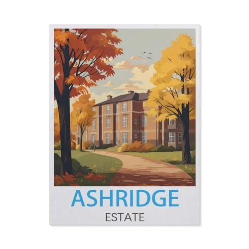 Ashridge Estate Vintage-Reiseposter，Puzzle 1000 Teile Papier Puzzle Erwachsene Kinder Lernspielzeug Familie Dekompressionsspiel（38x26cm）-L60 von GSBRSNTS