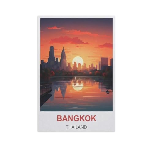 Bangkok, Thailand，1000 Stück Erwachsene Papier Landschaft Puzzles Für Kinder Lernspielzeug Geschenke（50x70cm）-AJ17 von GSBRSNTS