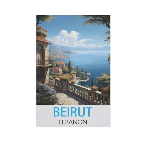 Beirut, Libanon，Puzzles für Erwachsene 1000 Teile, Klassische Puzzle Puzzle Schwierig für Erwachsene Teenager Freizeit Spaß Spiel Spielzeug （75x50cm）-AK49 von GSBRSNTS