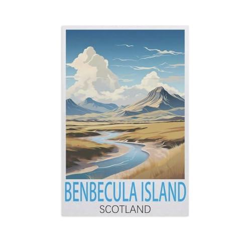 Benbecula Island, Schottland，Puzzles 1000 Teile für Erwachsene, Klassische Puzzle Jungen Mädchen Puzzle für Kinder Teenager Lernspiel Spielzeug（38x26cm）-AL23 von GSBRSNTS