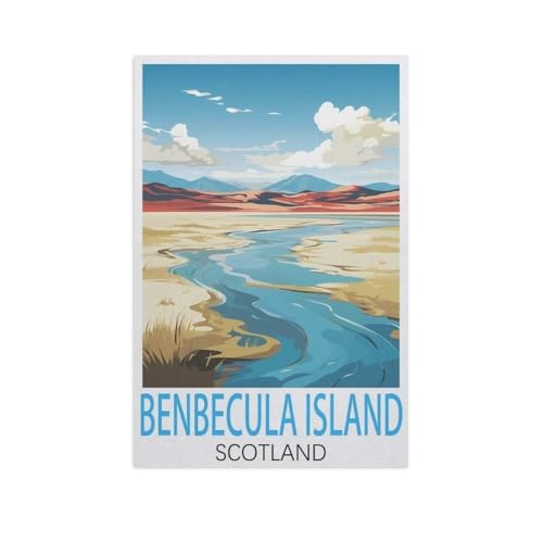 Benbecula Island, Schottland，Puzzles für Erwachsene 1000 Teile, Klassische Puzzle Puzzle Schwierig für Erwachsene Teenager Freizeit Spaß Spiel Spielzeug （38x26cm）-AL22 von GSBRSNTS