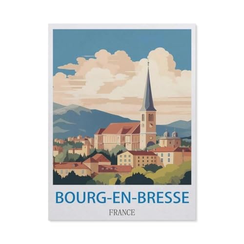 Bourg-en-Bresse, Frankreich，Puzzles, 1000-teiliges Puzzle Für Erwachsene Und Kinder Ab 10 Jahren（38x26cm）-P98 von GSBRSNTS
