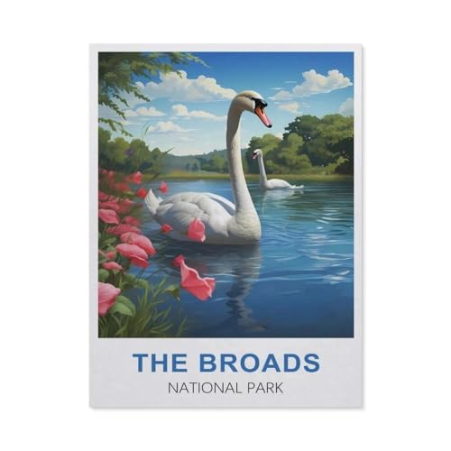 Broads National Park, England，Puzzles 1000 Stück Puzzles Für Erwachsene Kinder Klassisches Familienpuzzle Indoor DIY Spielzeug Geburtstagsgeschenk（75x50cm）-T1 von GSBRSNTS