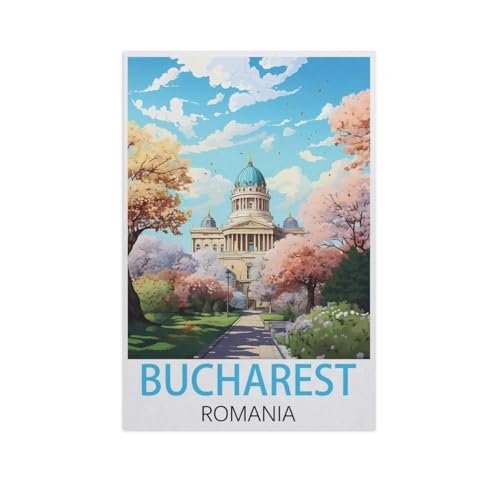 Bukarest, Rumänien，Puzzle 1000 Teile Erwachsene Kinde Spaß Lernspielzeug Geschenke（38x26cm）-AK64 von GSBRSNTS