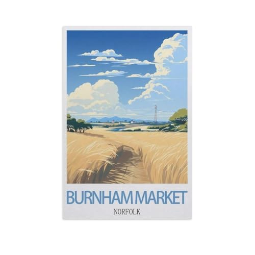 Burnham Market, Norfolk，Puzzle 1000 Teile Papier Puzzle Geeignet Für Erwachsene Kinder Familien Stressabbau Puzzlespiele（38x26cm）-AI38 von GSBRSNTS